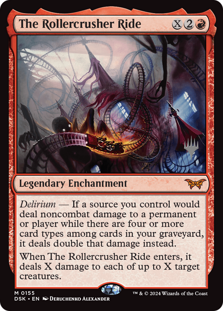 Image of The Rollercrusher Ride (0155) (Promo Pack) [Duskmourn: House of Horror Promos]