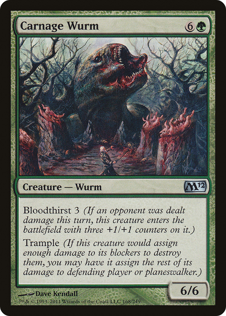 Image of Carnage Wurm [Magic 2012]