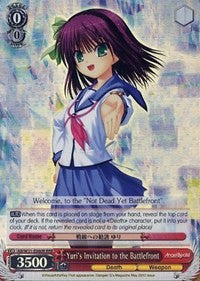 Image of Yuri's Invitation to the Battlefront (AB/W31-E060R RRR) [Angel Beats! Re:Edit]