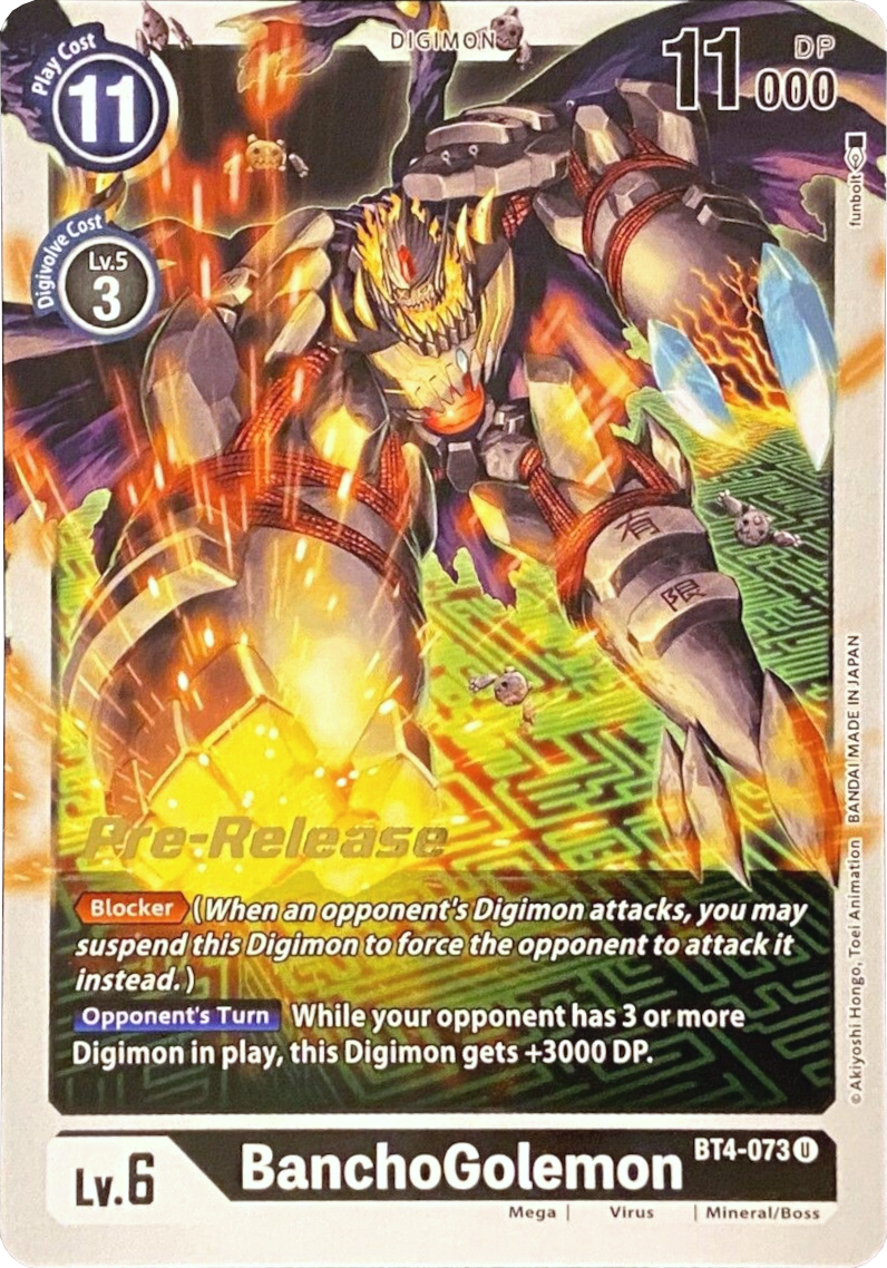 Image of BanchoGolemon [BT4-073] [Great Legend Pre-Release Promos]