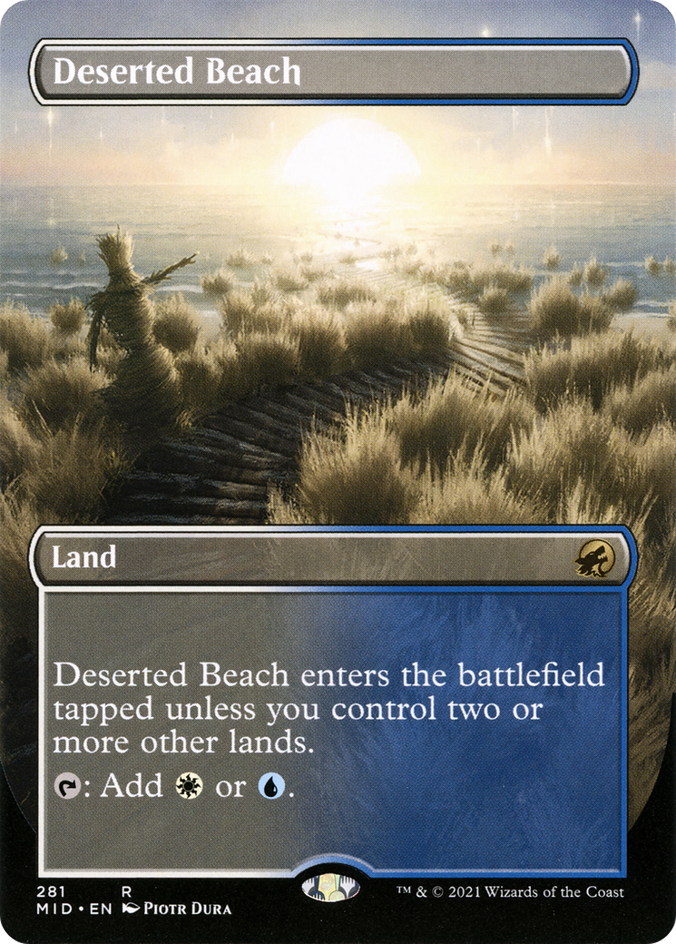 Image of Deserted Beach (Borderless Alternate Art) [Innistrad: Midnight Hunt]