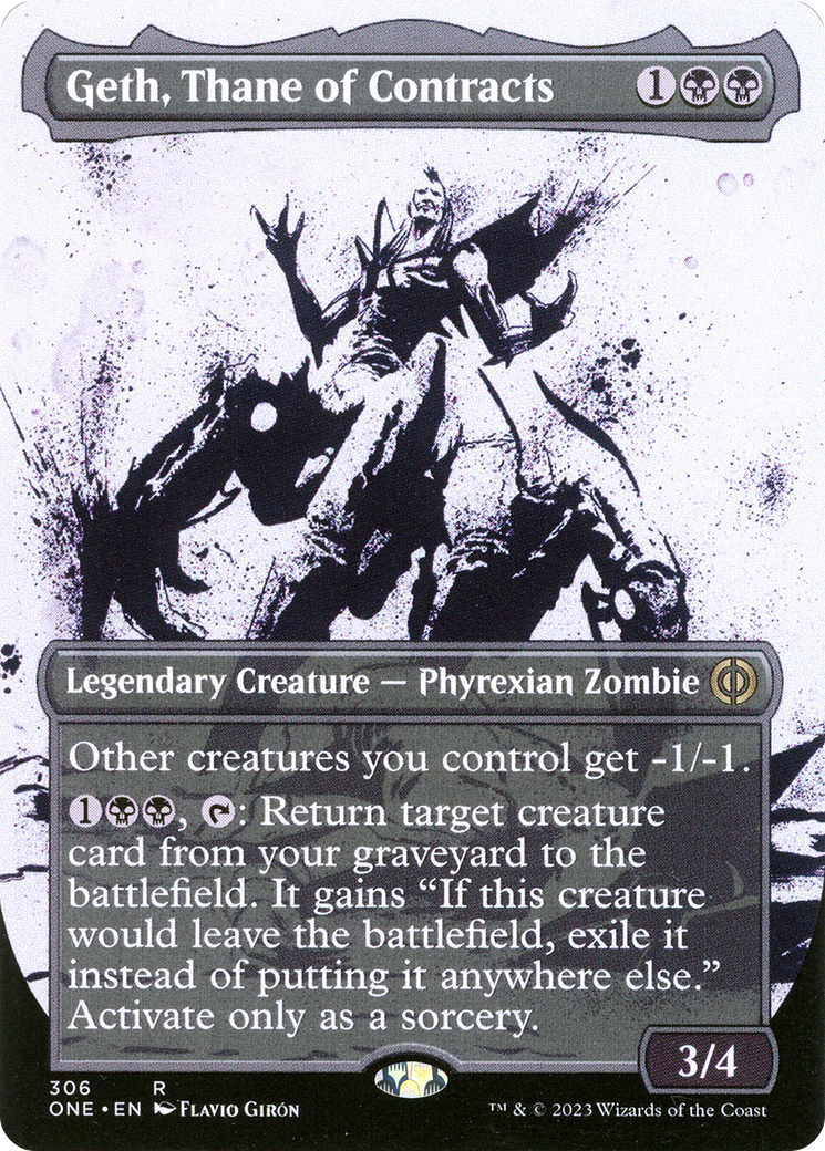 Image of Geth, Thane of Contracts (Borderless Ichor) [Phyrexia: All Will Be One]