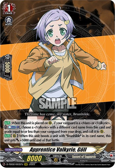 Image of Apprentice Valkyrie, Goll (D-TB02/003EN) [Record of Ragnarok]
