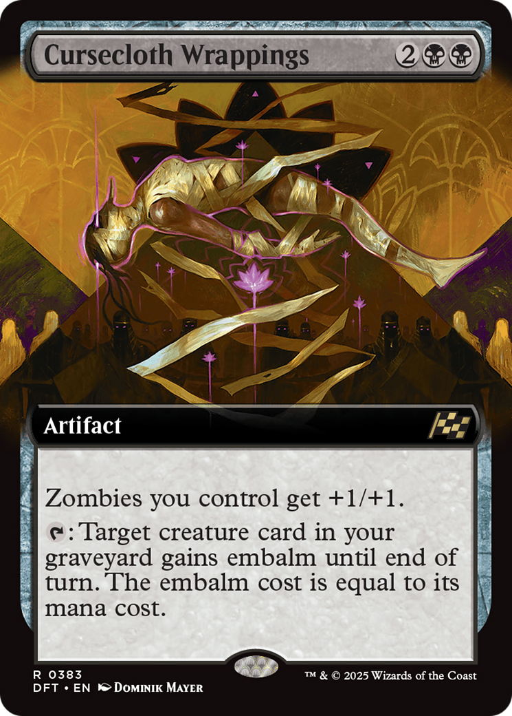 Image of Cursecloth Wrappings (Extended Art) [Aetherdrift]