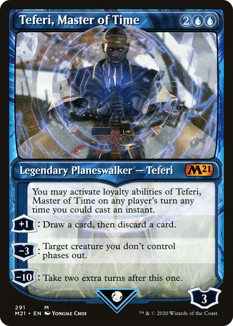 Image of Teferi, Master of Time (Showcase) (291) [Core Set 2021]