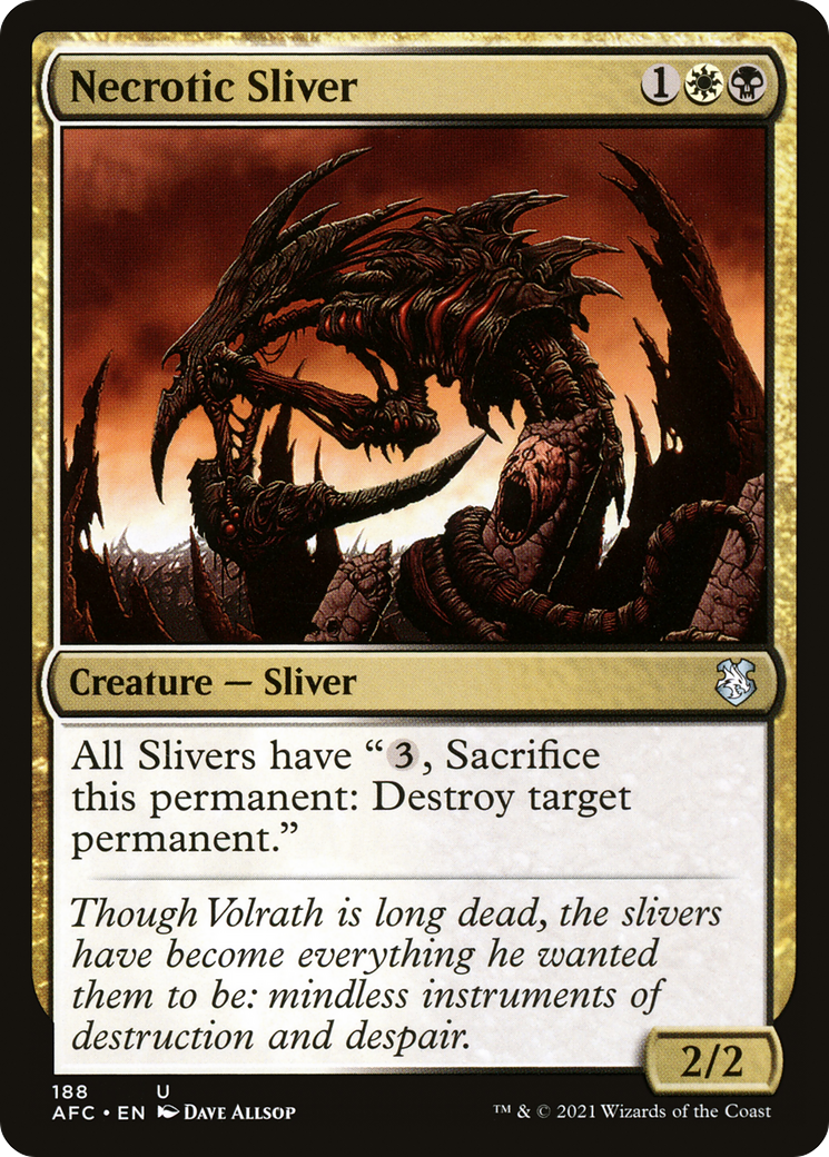 Image of Necrotic Sliver [Dungeons & Dragons: Adventures in the Forgotten Realms Commander]