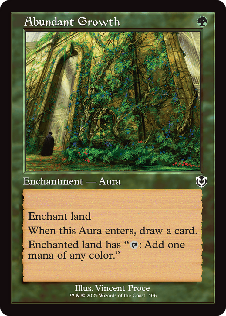 Image of Abundant Growth (Retro Frame) [Innistrad Remastered]
