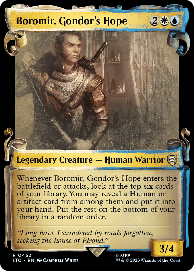 Image of Boromir, Gondor's Hope [The Lord of the Rings: Tales of Middle-Earth Commander Showcase Scrolls]