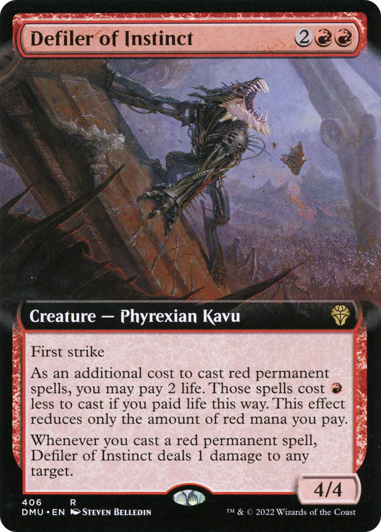 Image of Defiler of Instinct (Extended Art) [Dominaria United]