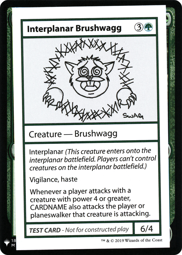 Image of Interplanar Brushwagg [Mystery Booster Playtest Cards]
