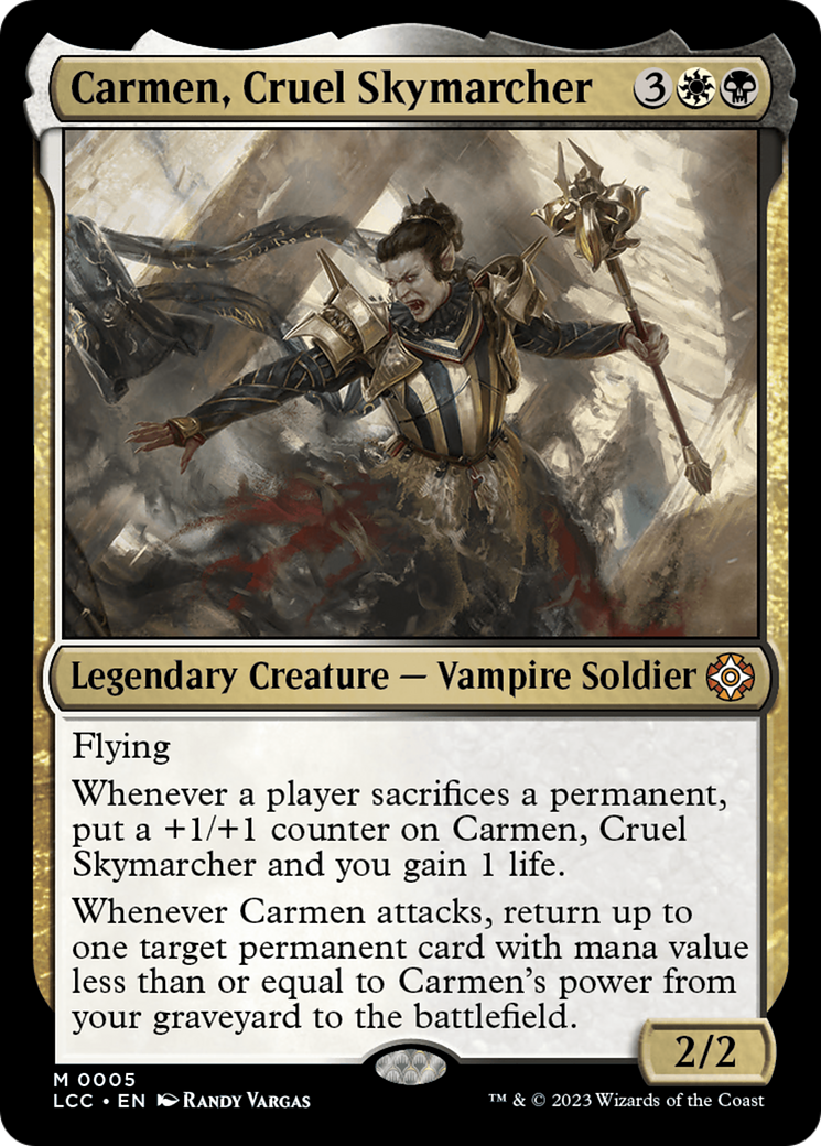 Image of Carmen, Cruel Skymarcher [The Lost Caverns of Ixalan Commander]