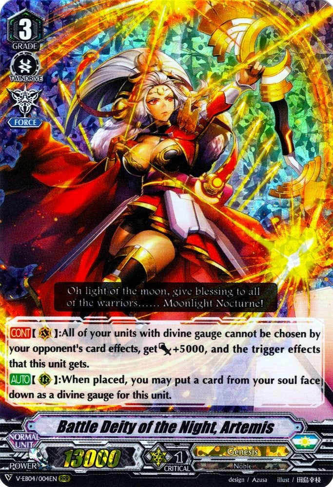 Image of Battle Deity of the Night, Artemis (V-EB04/004EN) [The Answer of Truth]