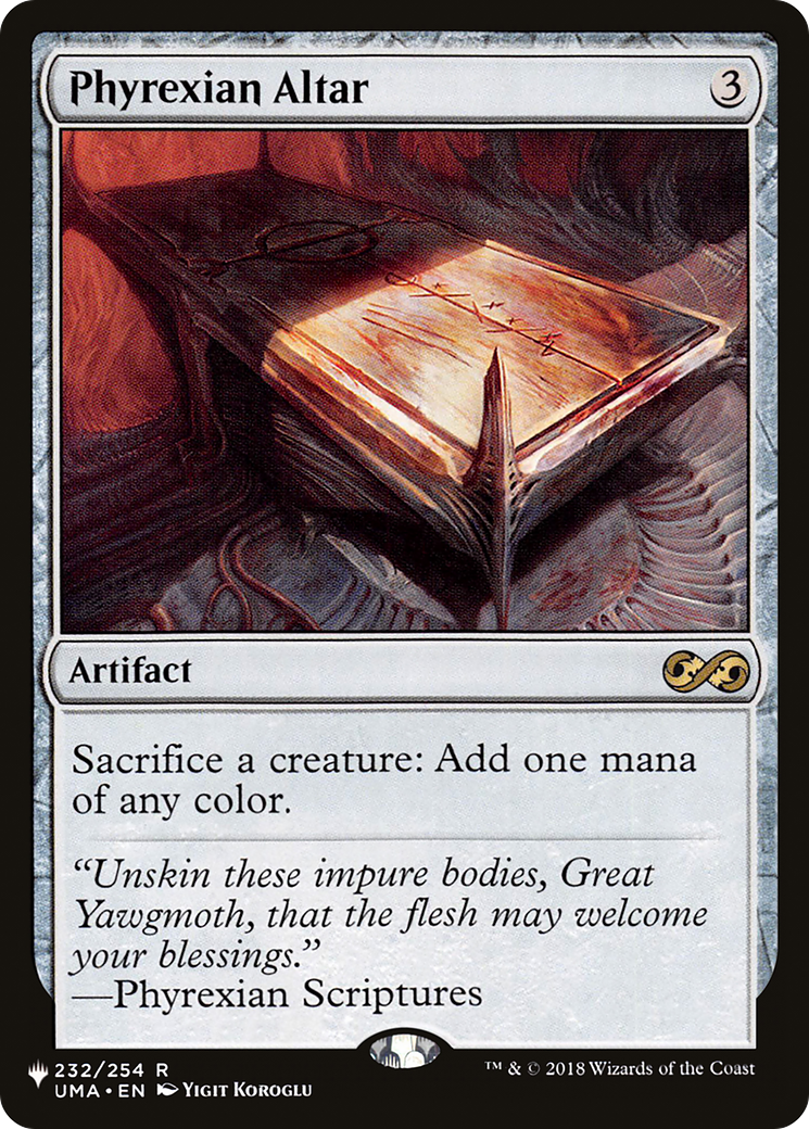 Image of Phyrexian Altar [The List]