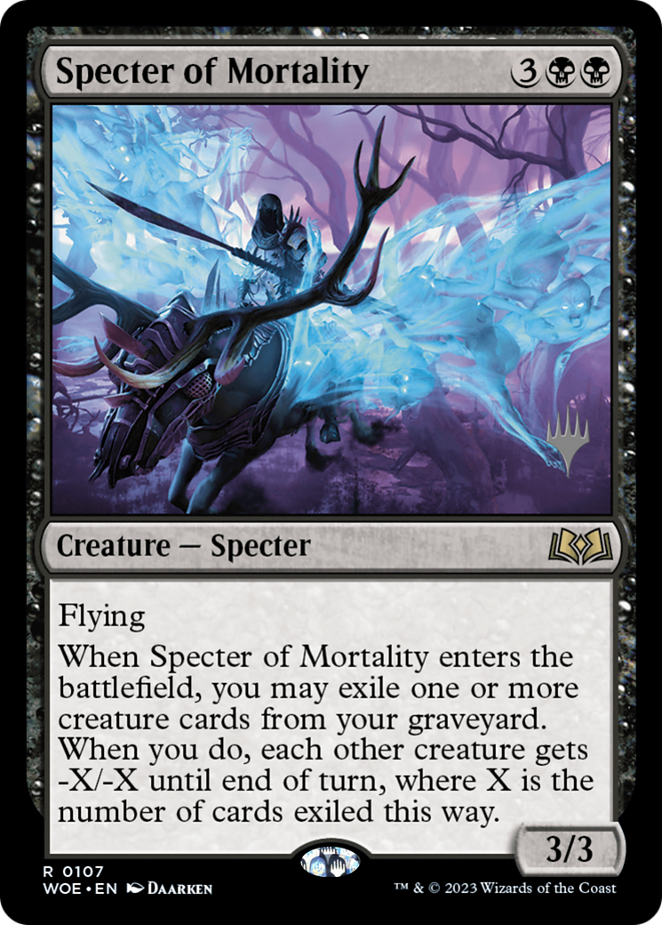Image of Specter of Mortality (Promo Pack) [Wilds of Eldraine Promos]