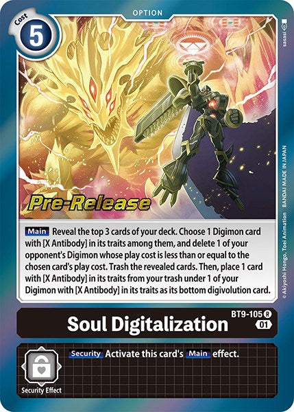 Image of Soul Digitalization [BT9-105] [X Record Pre-Release Promos]