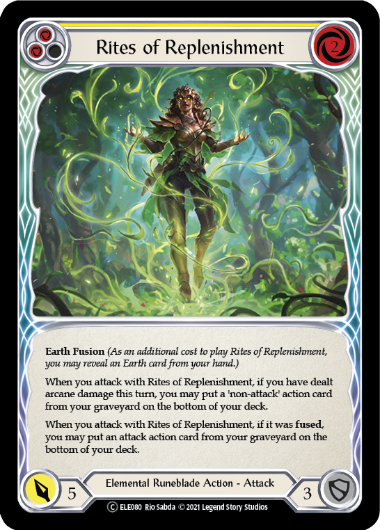 Image of Rites of Replenishment (Yellow) [U-ELE080] (Tales of Aria Unlimited)  Unlimited Normal