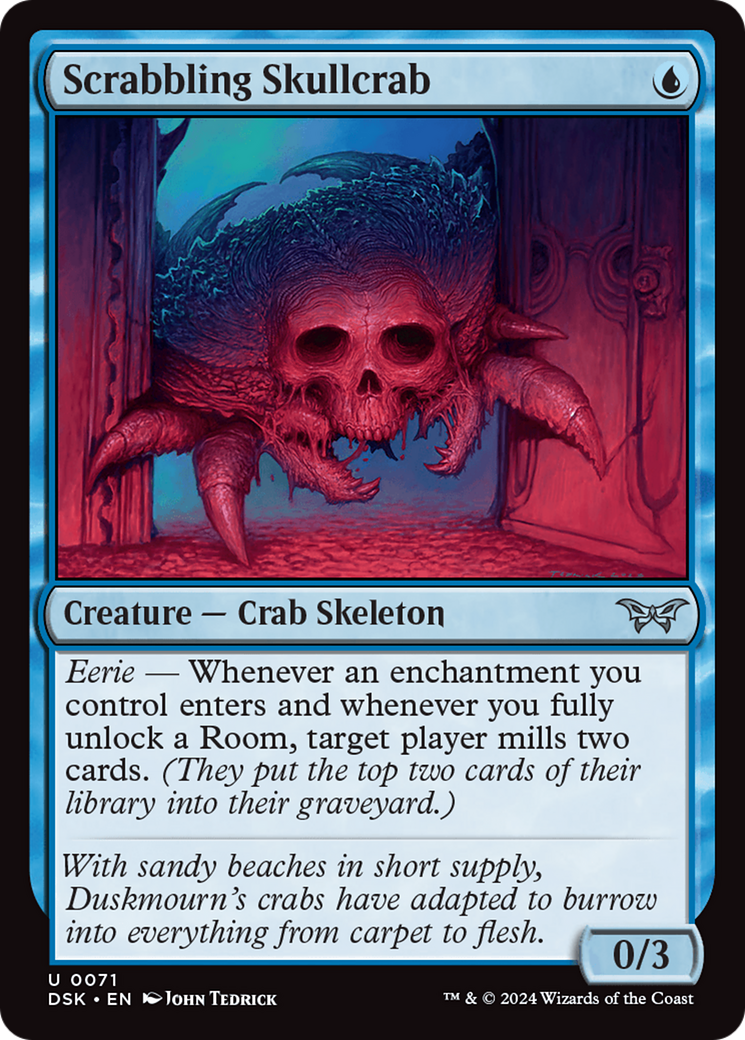 Image of Scrabbling Skullcrab [Duskmourn: House of Horror]