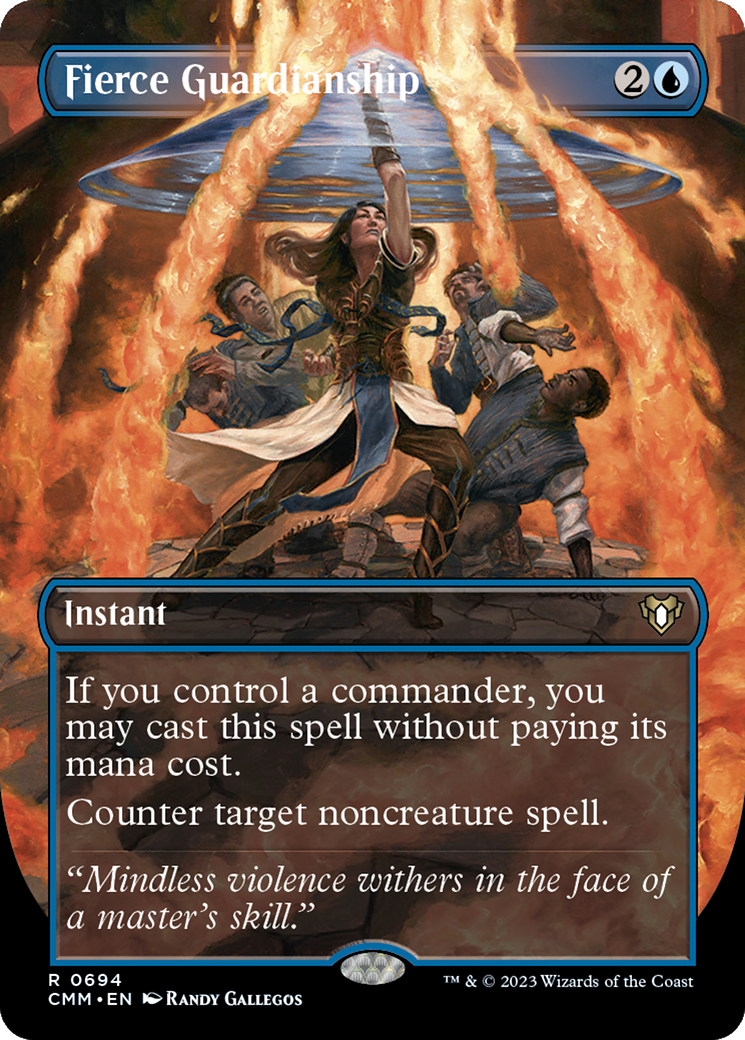 Image of Fierce Guardianship (Borderless Alternate Art) [Commander Masters]