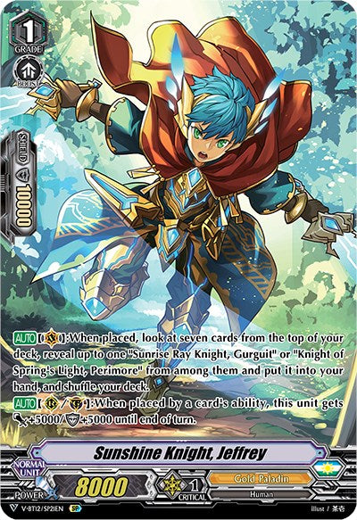 Image of Sunshine Knight, Jeffrey (V-BT12/SP21EN) [Divine Lightning Radiance]