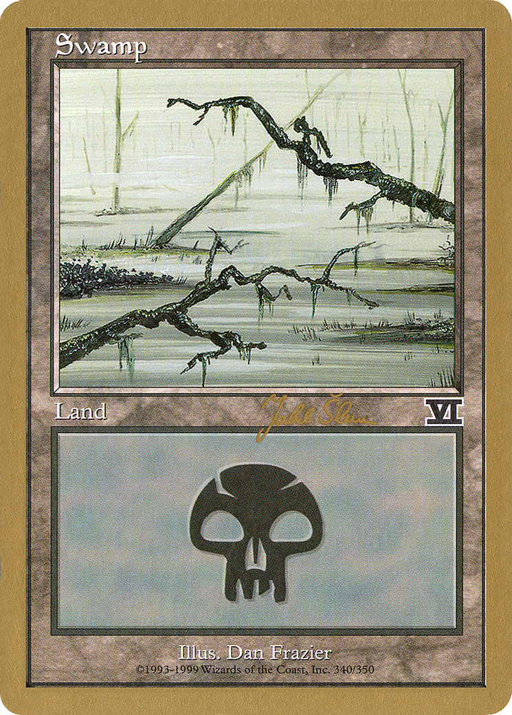 Image of Swamp (js340b) (Jakub Slemr) [World Championship Decks 1999]