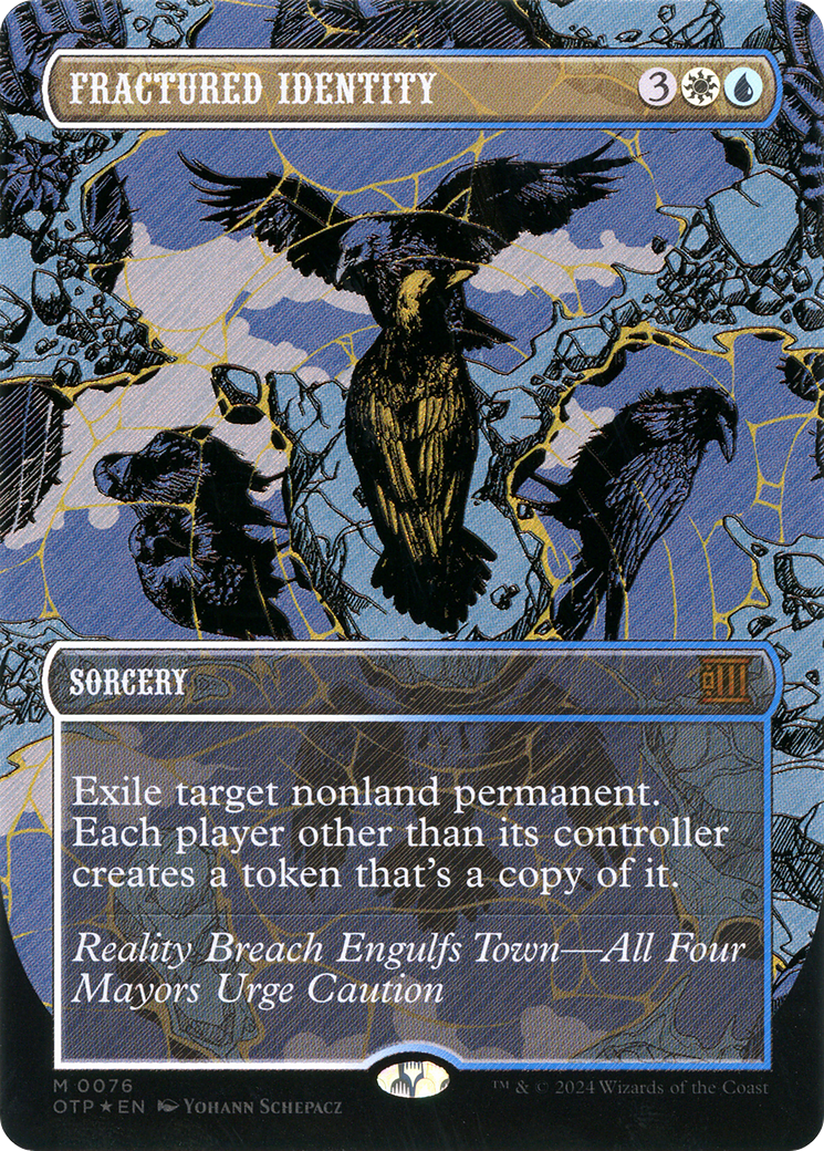 Image of Fractured Identity (Textured Foil) [Outlaws of Thunder Junction: Breaking News]