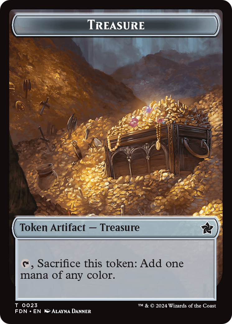 Image of Food // Treasure Double-Sided Token [Foundations Tokens]