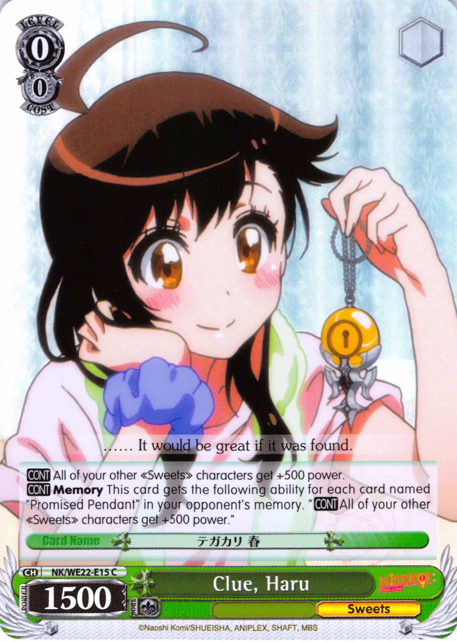 Image of Clue, Haru (NK/WE22-E15) (Parallel Foil) [NISEKOI Extra Booster]