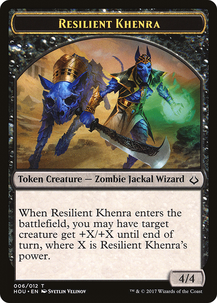 Image of Resilient Khenra Token [Hour of Devastation Tokens]
