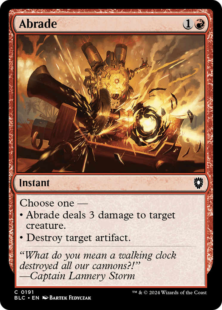 Image of Abrade [Bloomburrow Commander]