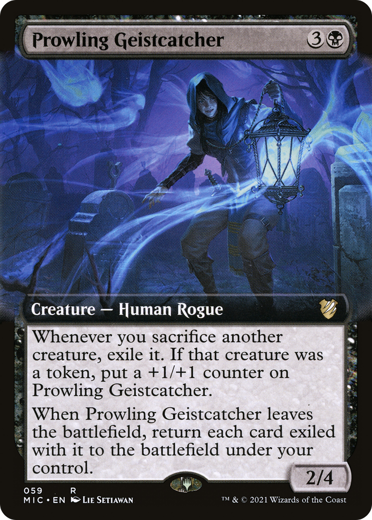 Image of Prowling Geistcatcher (Extended Art) [Innistrad: Midnight Hunt Commander]