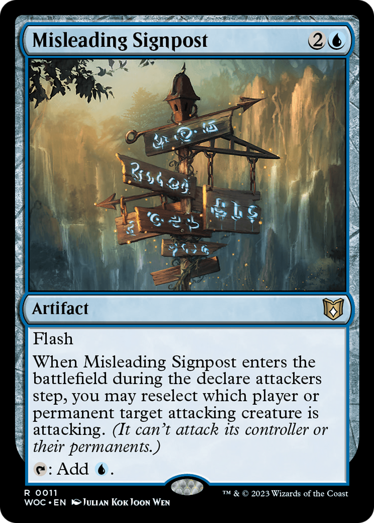 Image of Misleading Signpost [Wilds of Eldraine Commander]