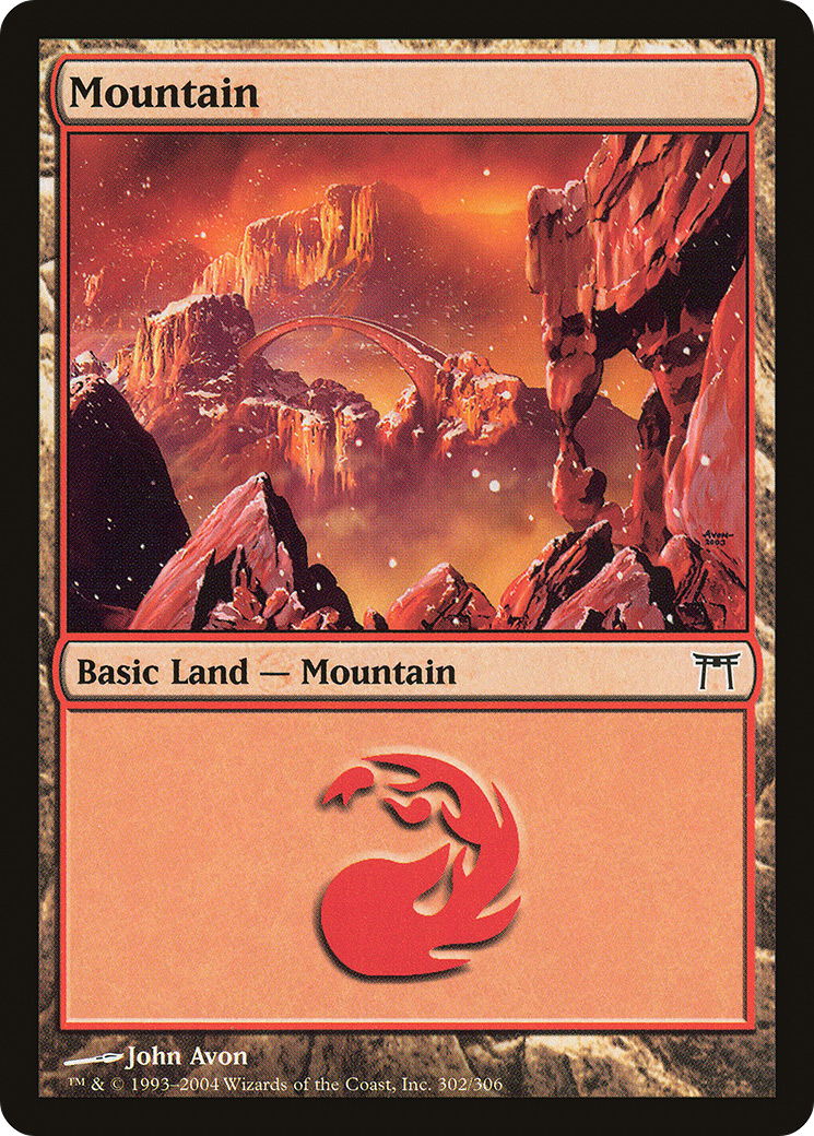Image of Mountain (302) [Champions of Kamigawa]