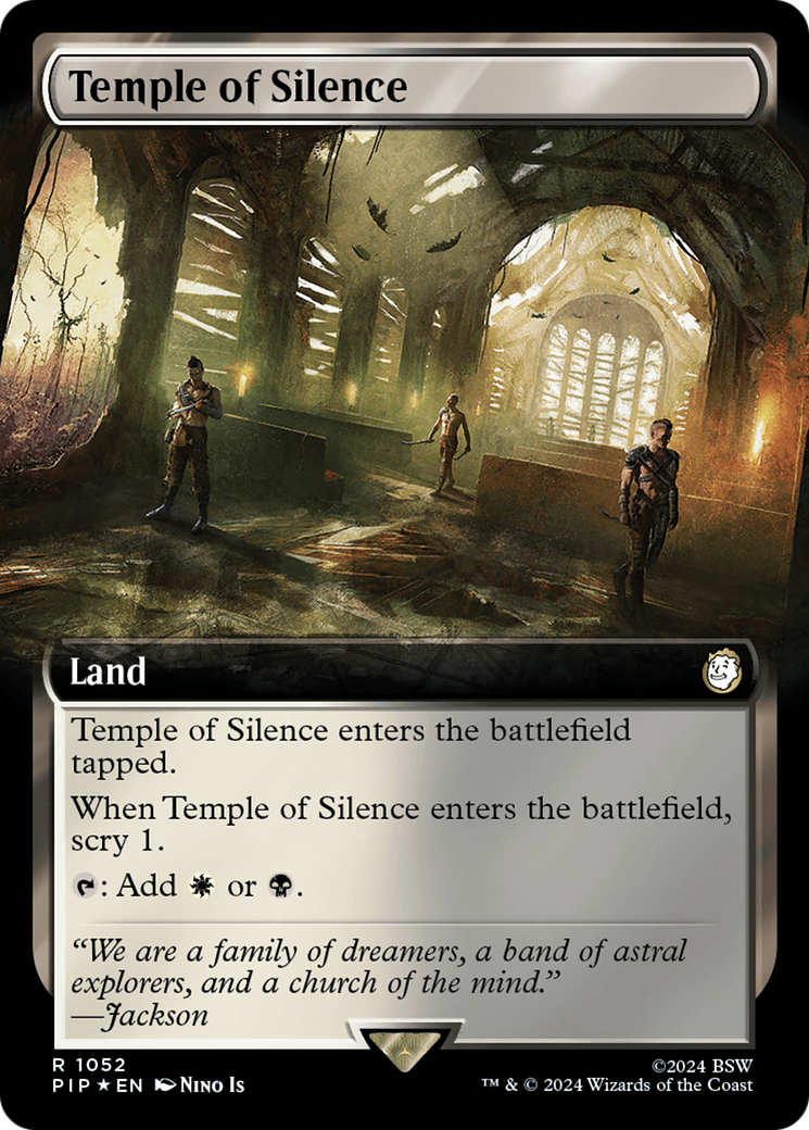 Image of Temple of Silence (Extended Art) (Surge Foil) [Fallout]