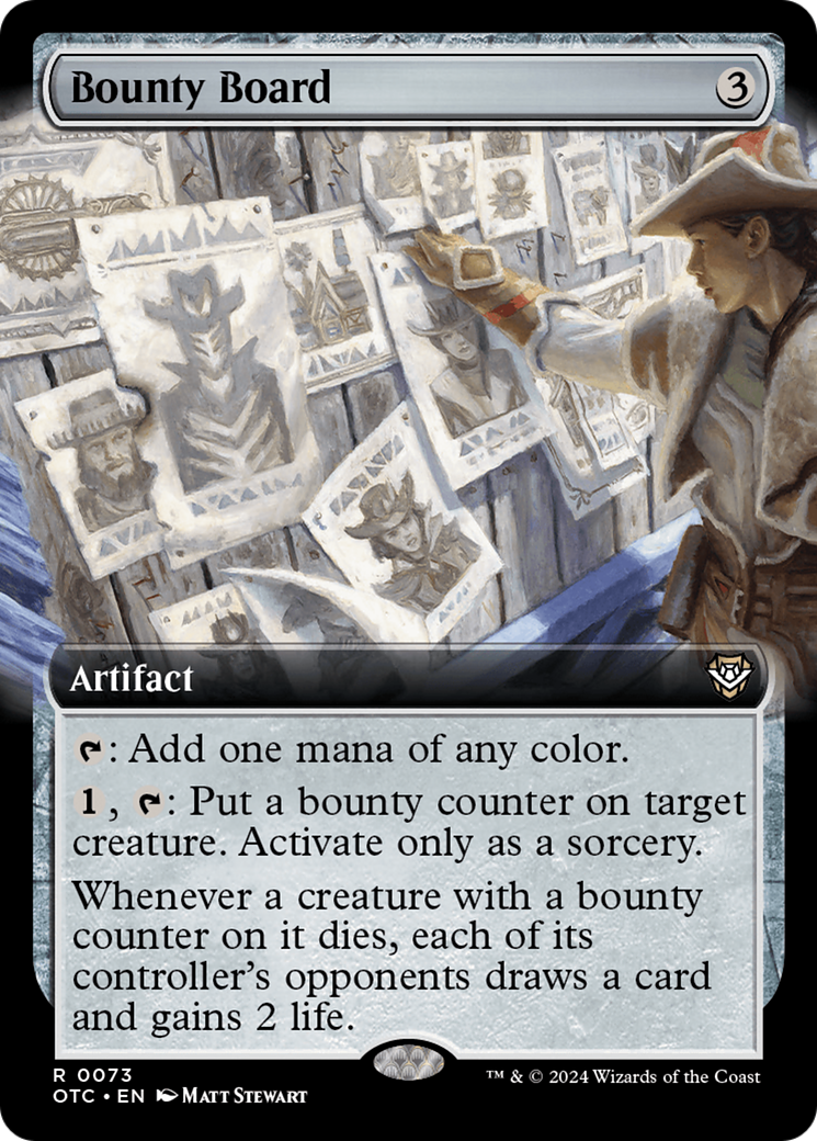 Image of Bounty Board (Extended Art) [Outlaws of Thunder Junction Commander]