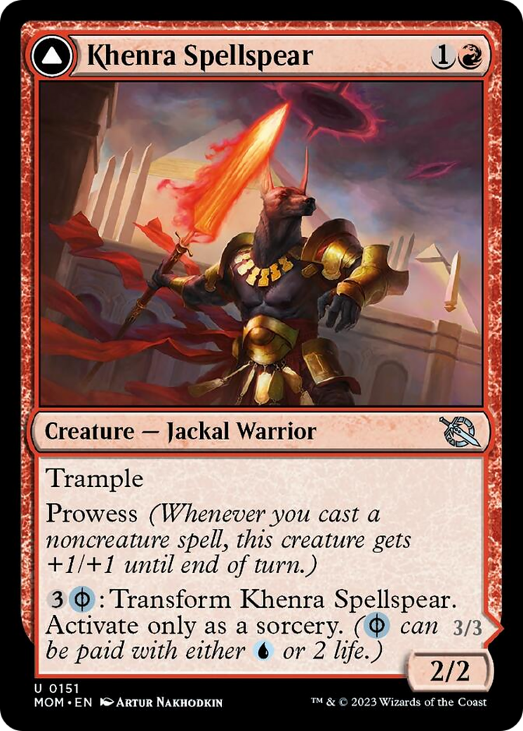 Image of Khenra Spellspear // Gitaxian Spellstalker [March of the Machine]