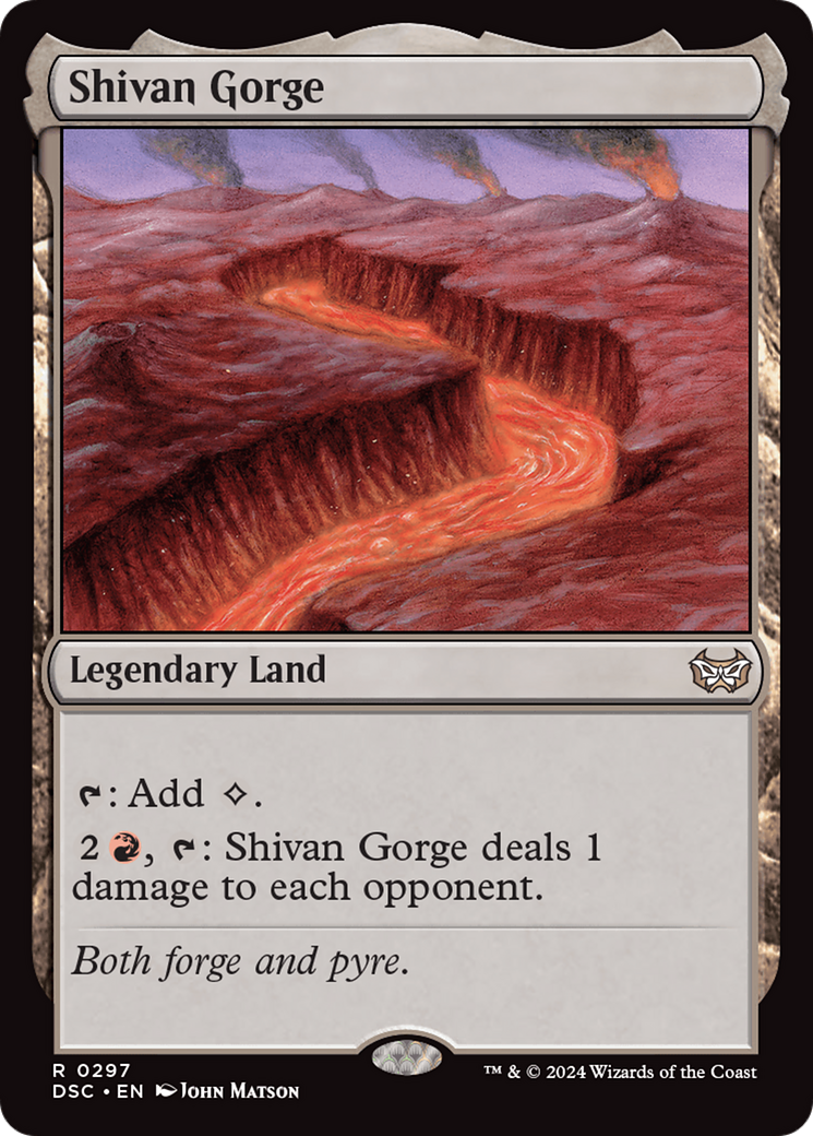 Image of Shivan Gorge [Duskmourn: House of Horror Commander]