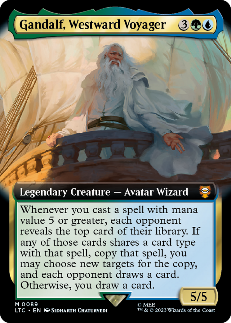 Image of Gandalf, Westward Voyager (Extended Art) [The Lord of the Rings: Tales of Middle-Earth Commander]