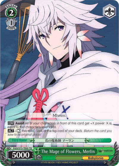 Image of The Mage of Flowers, Merlin (FGO/S75-TE05 TD) [Fate/Grand Order Absolute Demonic Front: Babylonia]