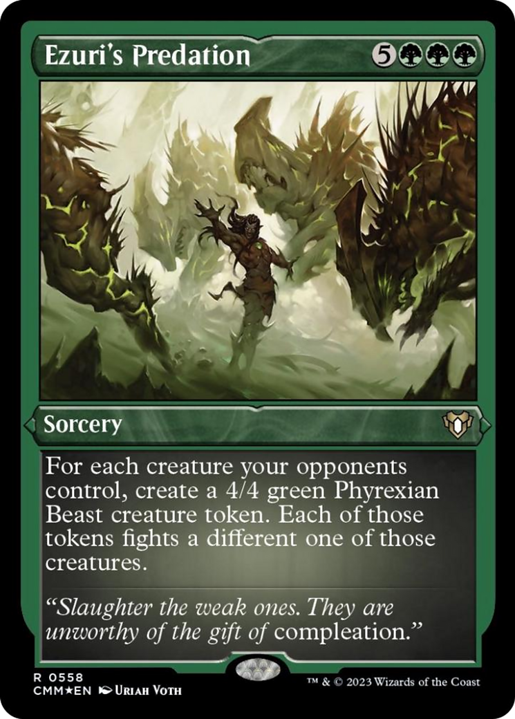 Image of Ezuri's Predation (Foil Etched) [Commander Masters]