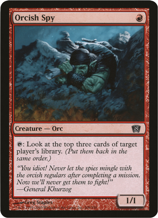 Image of Orcish Spy (Oversized) [Eighth Edition Box Topper]
