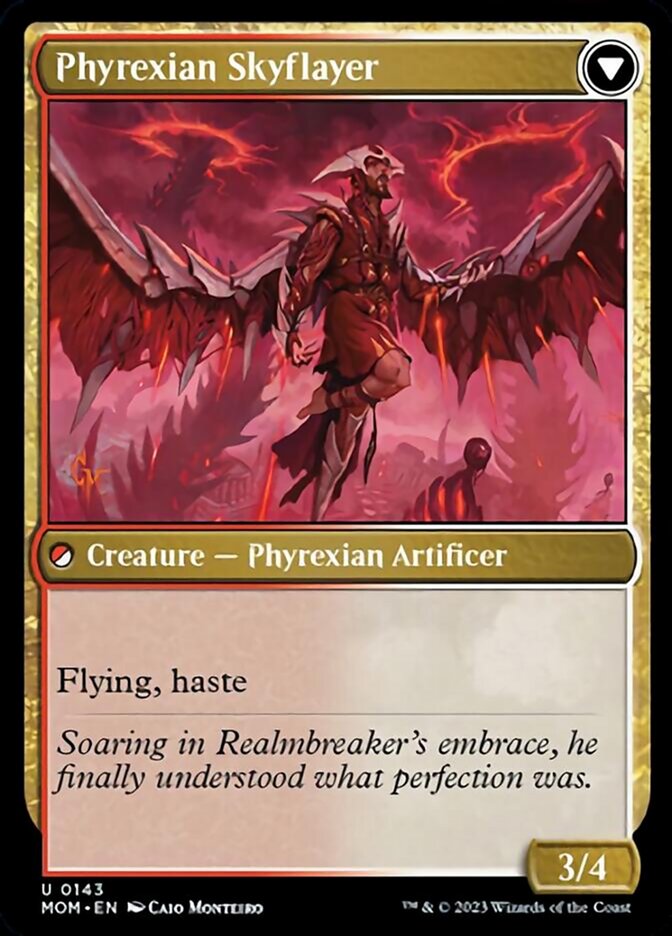 Image of Harried Artisan // Phyrexian Skyflayer [March of the Machine]