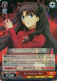 Image of For Victory, Rin (FS/S34-E051 RR) [Fate/Stay Night [Unlimited Blade Works]]