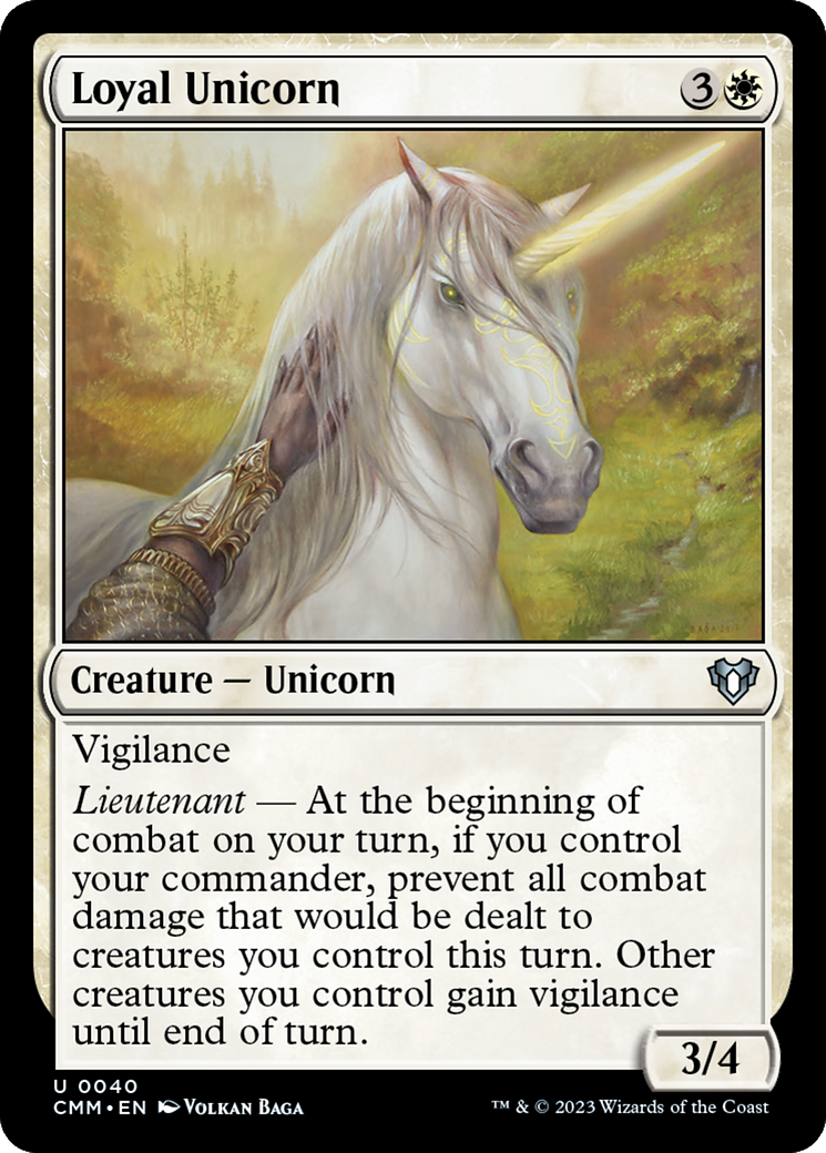 Image of Loyal Unicorn [Commander Masters]