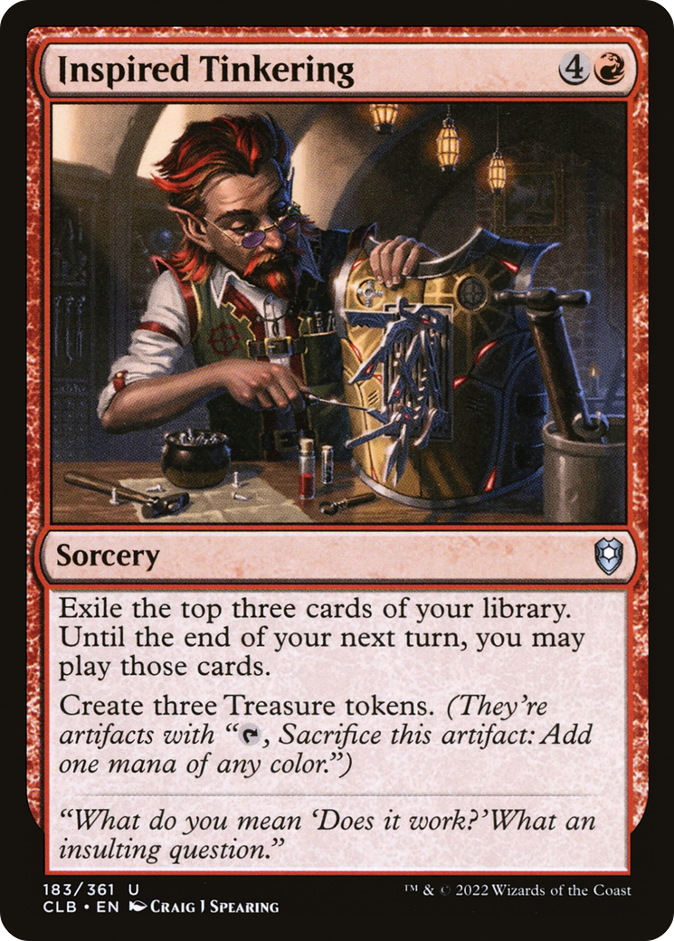 Image of Inspired Tinkering [Commander Legends: Battle for Baldur's Gate]