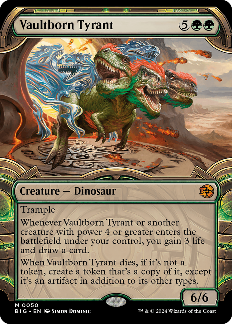 Image of Vaultborn Tyrant (Showcase) [Outlaws of Thunder Junction: The Big Score]