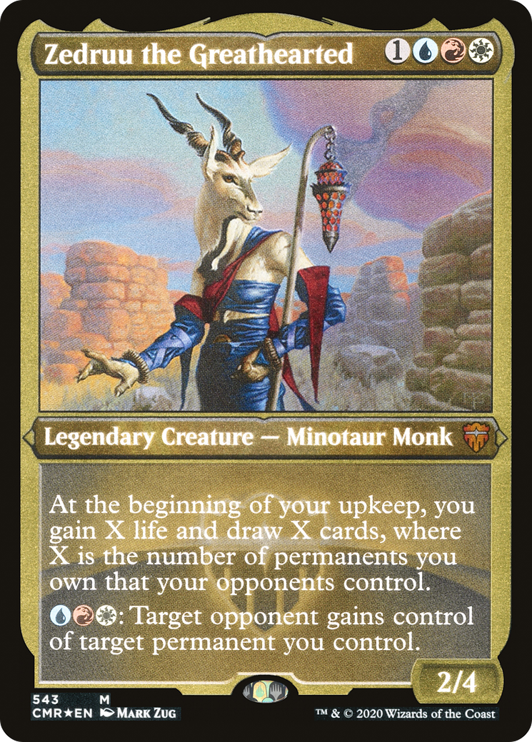 Image of Zedruu the Greathearted (Etched) [Commander Legends]