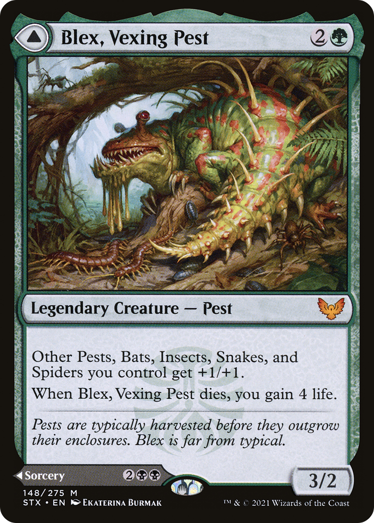 Image of Blex, Vexing Pest // Search for Blex [Strixhaven: School of Mages]