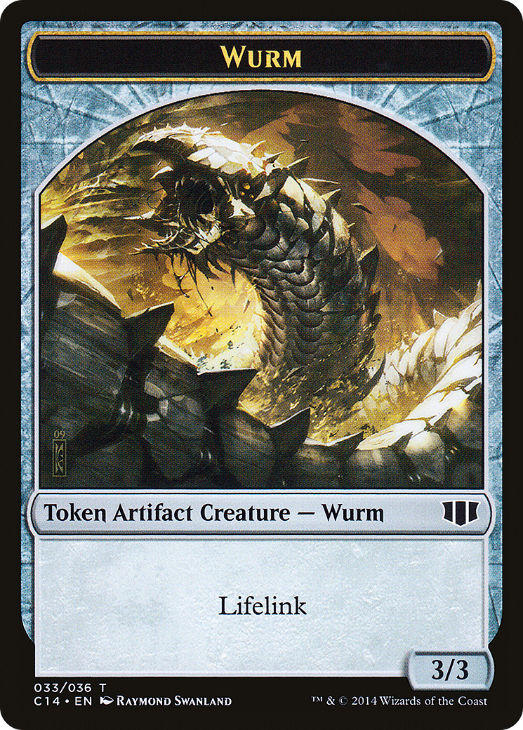 Image of Wurm (033/036) // Goat Double-Sided Token [Commander 2014 Tokens]