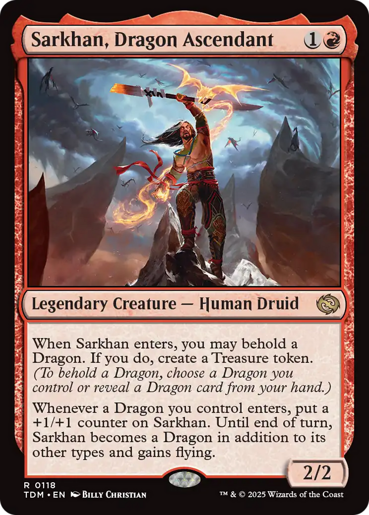 Image of Sarkhan, Dragon Ascendant (118) [Tarkir: Dragonstorm]