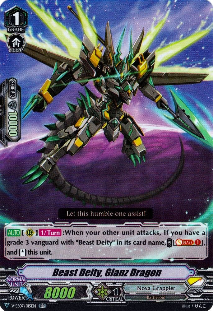 Image of Beast Deity, Glanz Dragon (V-EB07/015EN) [The Heroic Evolution]